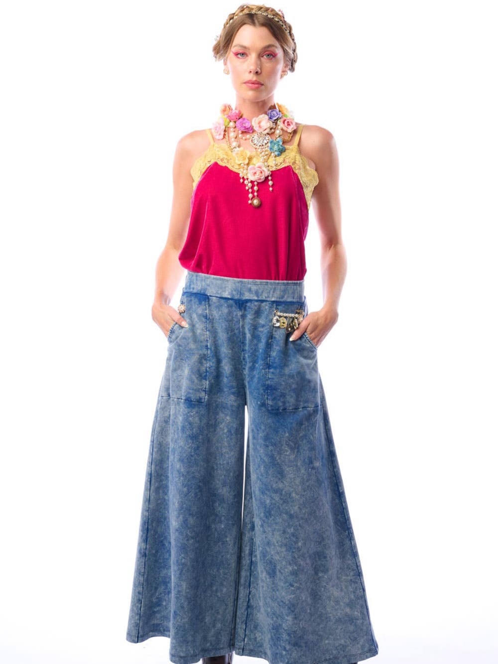 Aratta Colonel Pants | French Terry Pants | Wide-Leg Cotton Pants Wide Leg